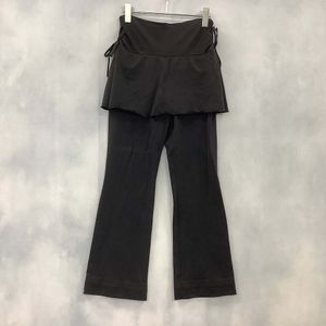 DANSKIN ダンスキン パンツ スパッツ レギンス ウエストゴム ストレッチ ネイビー系 L /