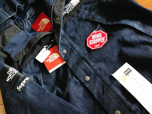 Supreme x The North Face 2015 Denim Dot Shot Jacket　Sサイズ