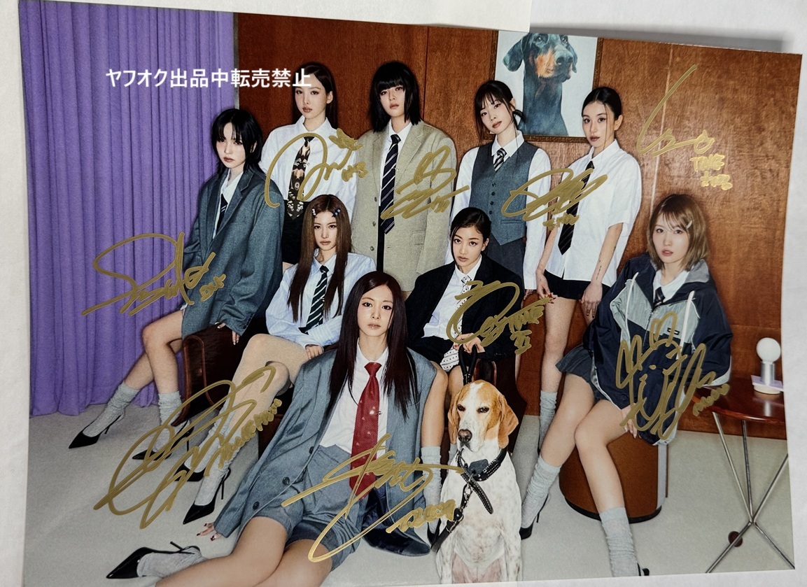 TWICE☆全員直筆サイン入り☆A4サイズ写真②(サイン)｜売買された