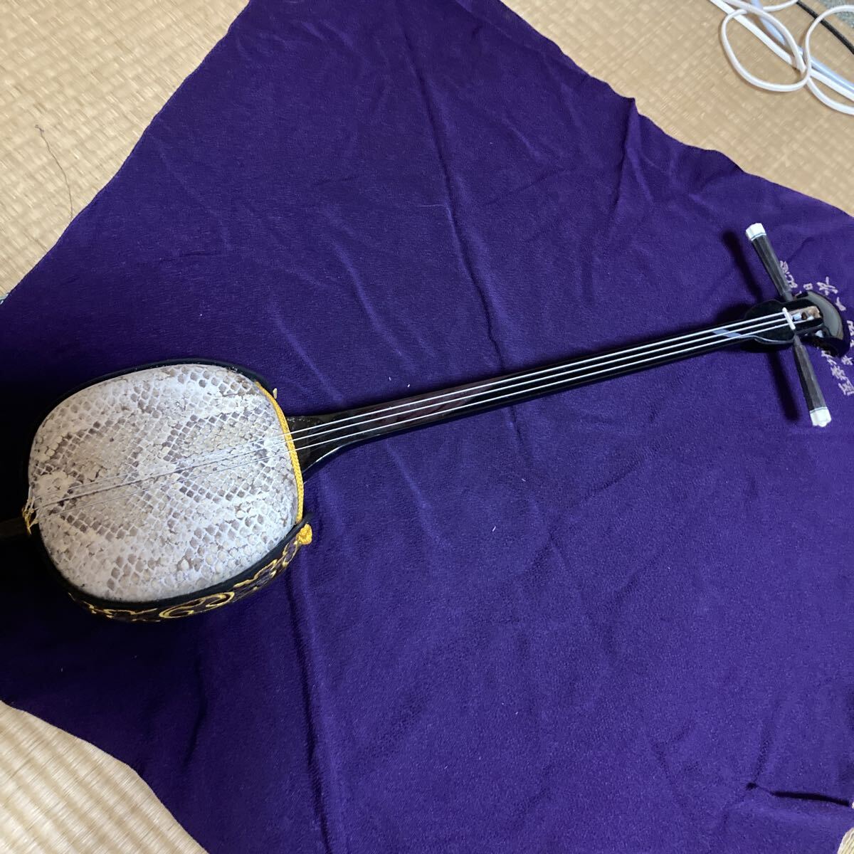 三線 和楽器 三味線 弦楽器 琉球楽器 沖縄三線 蛇柄 沖縄_1