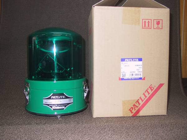 新品 24V 緑 回転灯 パトライト HKM-102KA-Gハロゲン55W