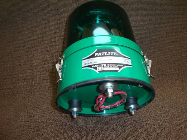 新品 24V 緑 回転灯 パトライト HKM-102KA-Gハロゲン55W