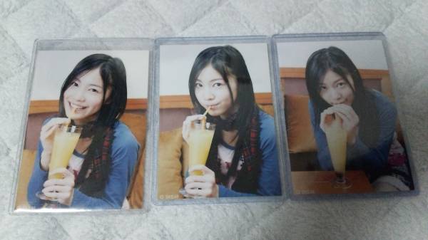 SKE48 松井珠理奈　カナリアドリンク　3枚コンプ_1