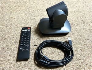 webカメラ　サンワサプライ CMS-V62GM　取扱説明書・リモコン付