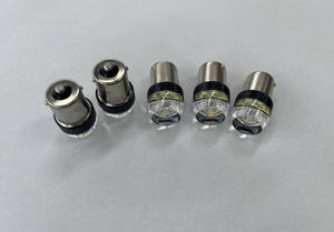24Ｖ　S25　ＬＥＤ　3030チップ　　6w　眩しい光　シングルホワイト　5個セット　4個＋保