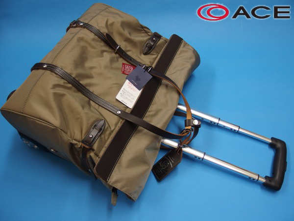新品3.6万 ACEエース ULTIMA レザー切替キャリーケーストロリー