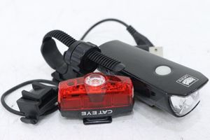 ●CATEYE キャットアイ VOLT 200／RAPID MINI USB充電式 前後ライトセット 美品