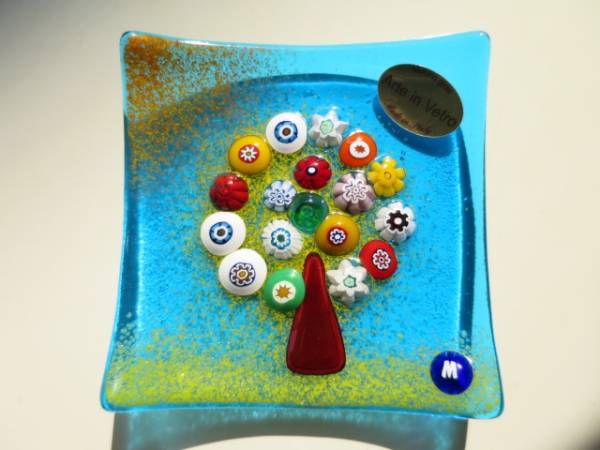 イタリア★ヴェネチアンガラス　ムリーナプレート