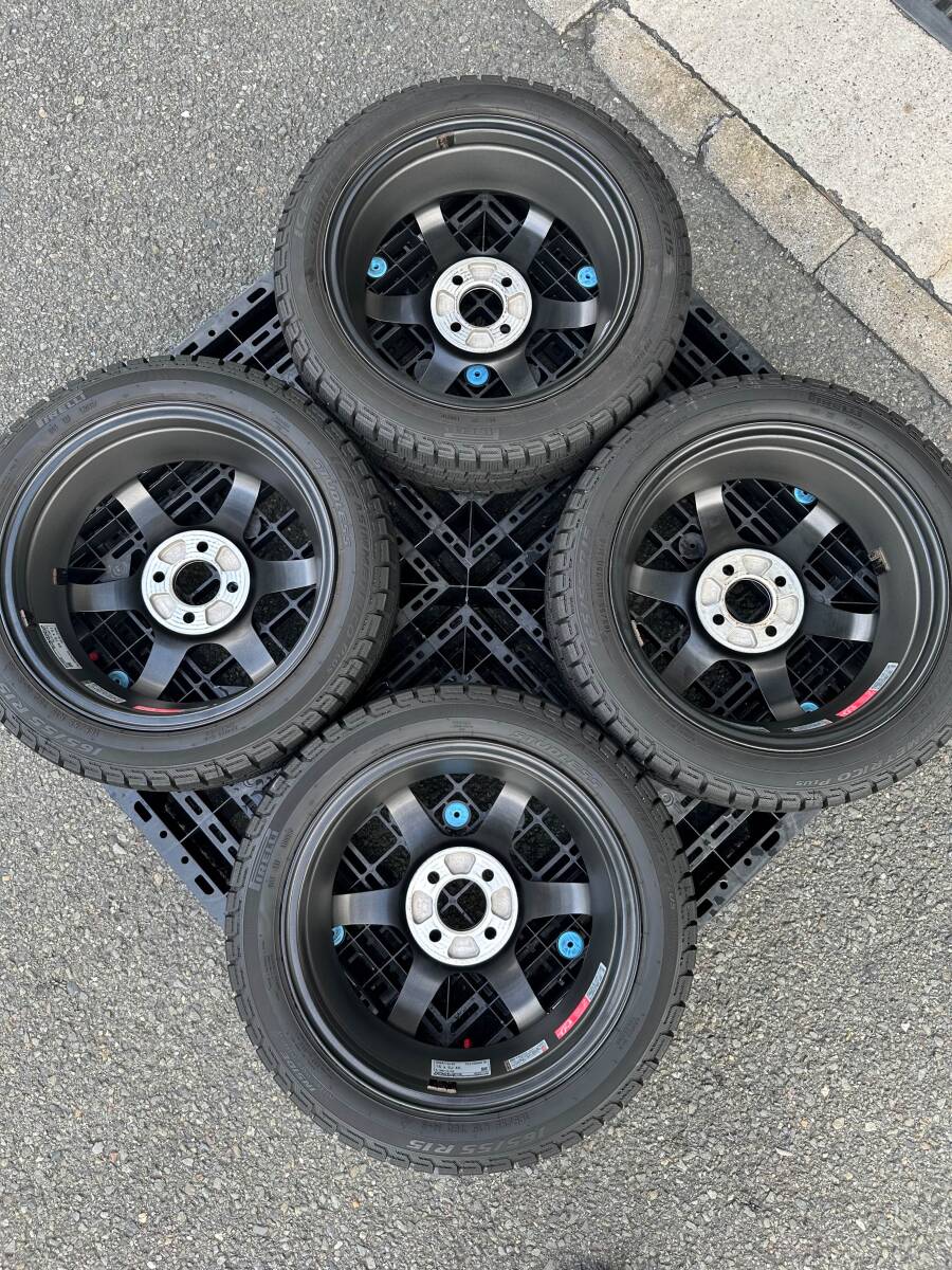 極！美品 15インチ レイズ TE37 ボルクレーシング ソニックSL