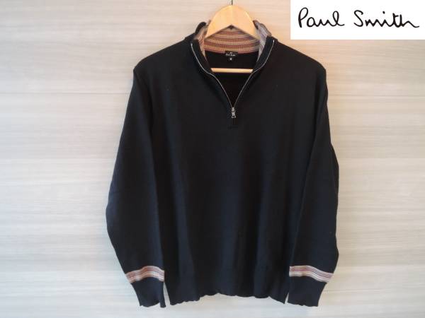 ★Paul Smith★（ポールスミス）ウールZIPニット/黒/M