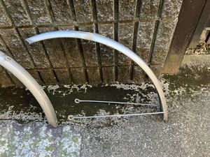 ◎ミヤタ◎前後アルミ泥除け◎ステー付◎