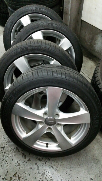 ☆アウディA3.A4.vwゴルフ5.6.7.ジェッタ、7分山AGAホイール☆_1