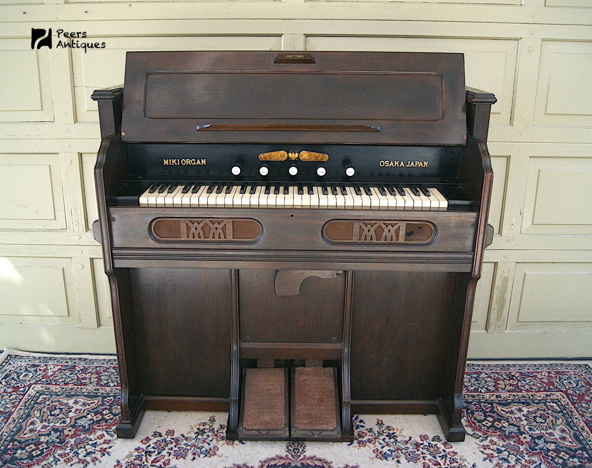 6159p 超レア MIKI ORGAN 三木楽器 足踏み 5ストップ リード オルガン