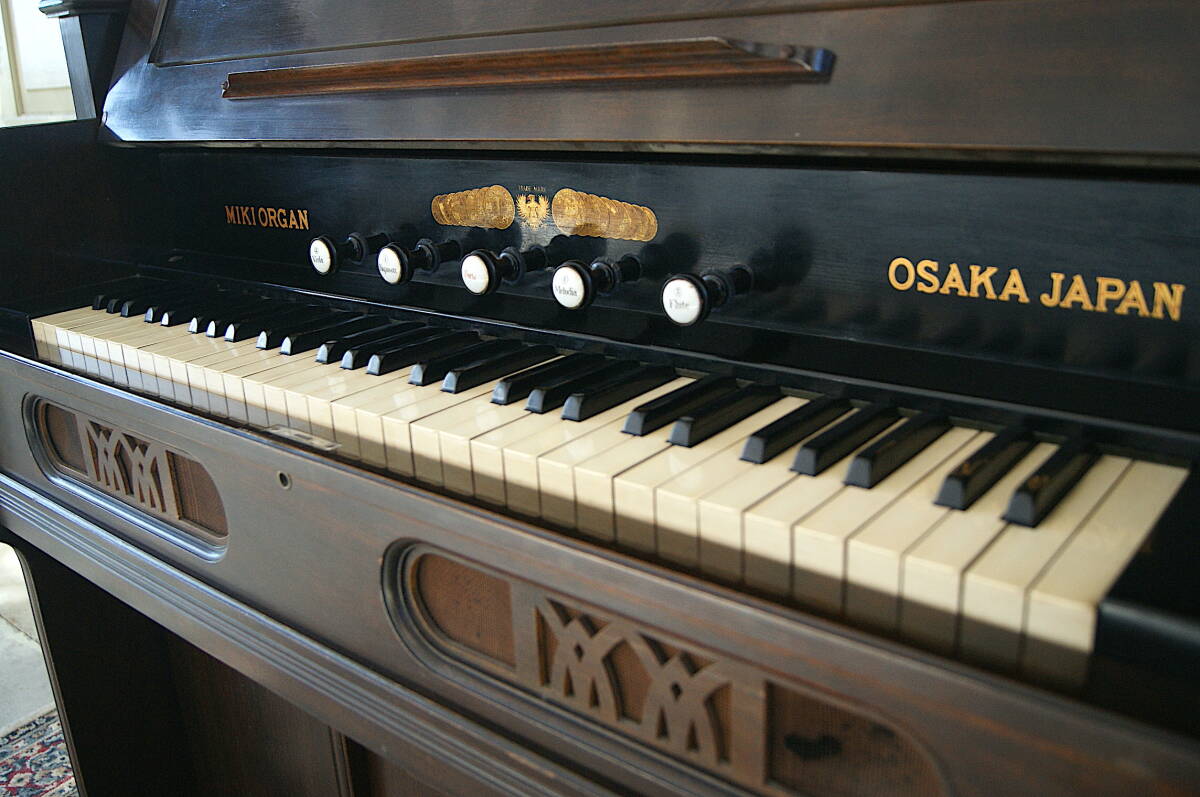 6159p 超レア MIKI ORGAN 三木楽器 足踏み 5ストップ リード オルガン