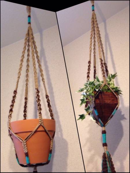 マクラメプラントハンガー麻紐ハンギングプランター西海岸 インテリア 雑貨 売買されたオークション情報 Yahooの商品情報をアーカイブ公開 オークファン Aucfan Com