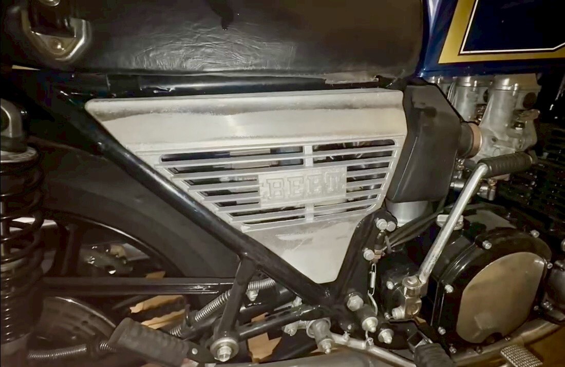 Z1000MK2 アルフィン 黒 ロゴ有 / ブラック Z750FX アルミ サイド