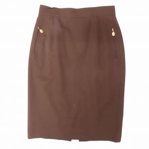 Christian Dior クリスチャンディオール CDロゴファスナー タイトスカート KP4Y214C0 ブ