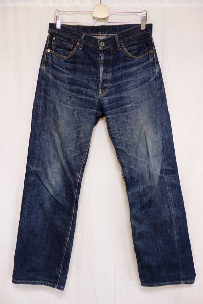 ONI DENIM 鬼デニム ONI-50 デニムジーンズ W32 ヒゲ 色落ち 耳