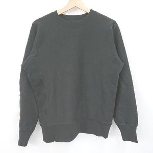 ◇ TRUSS トラス シンプル ヘビーウェイトスウェット 長袖 トレーナー サイズM ブラック