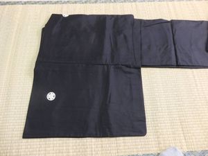 【きもの天国】 男物・羽二重・紋付きもの・139cm N 8088