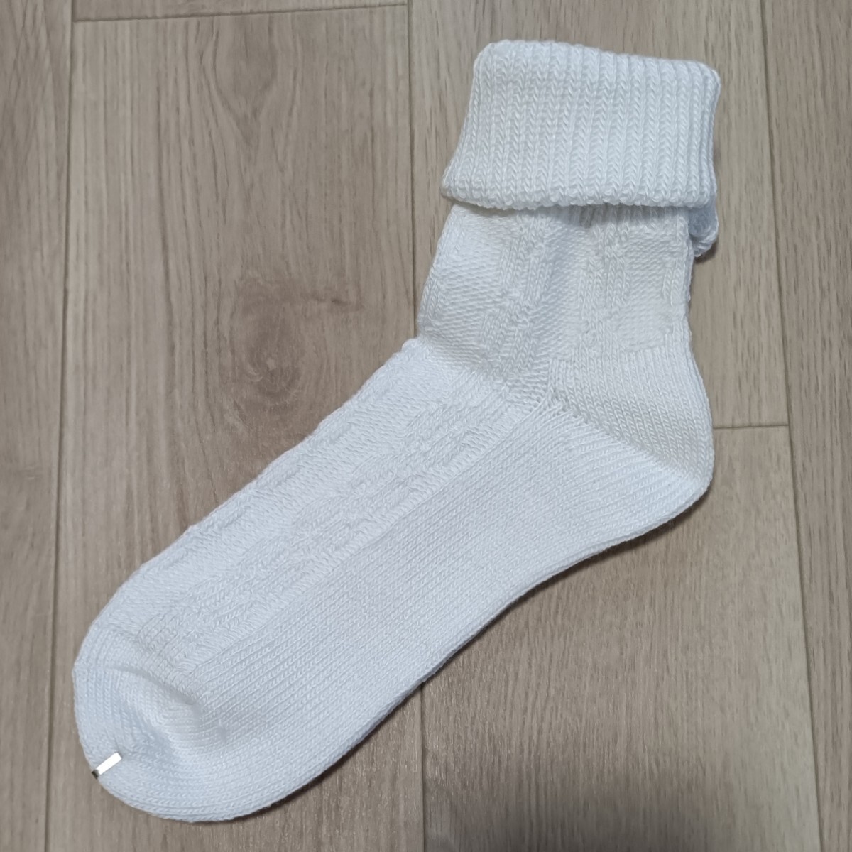 昔の 三つ折り ソックス 22-24cm 国産品 日本製 昭和レトロ 折り返し 