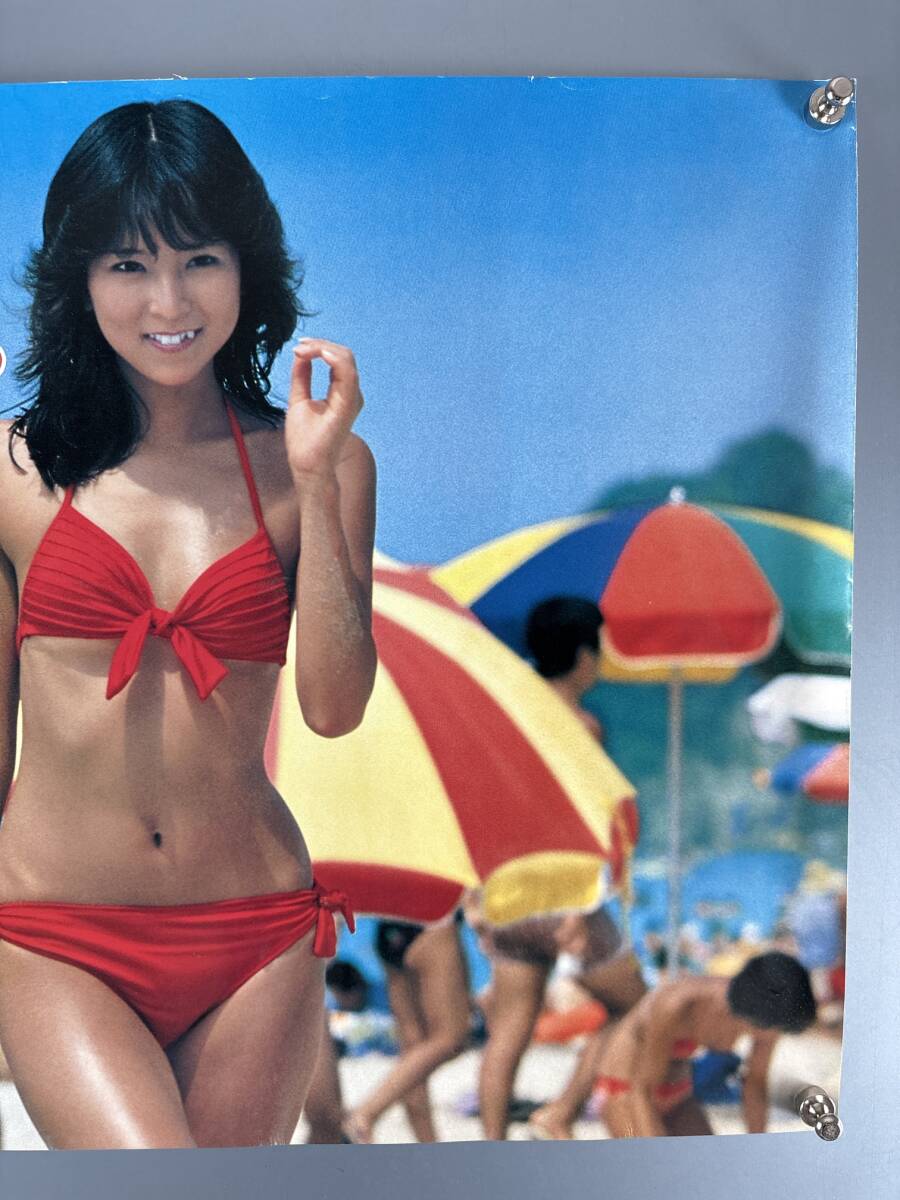 ◇(51126)川島なお美 水着ビキニ たっぷり。光のコロン B3判ポスター
