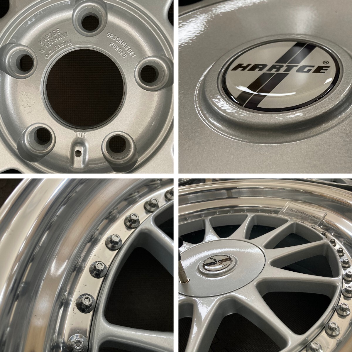 18inch OZ Racing HARTGE 鍛造 3ピース フルレストア品 BMW 5×120 希少 