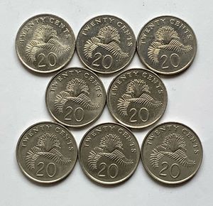 シンガポール旧20セント硬貨の値段と価格推移は？｜1件の売買データ