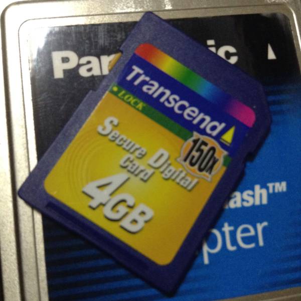 ♪Panasonic CF-SD変換アダプタ+4GB SDカード hp100LX/hp200LXに