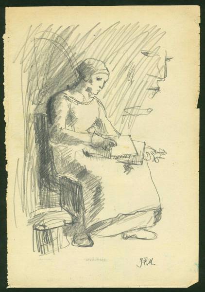 ジャン フランソワ ミレー ドローイング デッサン画 肉筆 鉛筆画 木炭画 売買されたオークション情報 Yahooの商品情報をアーカイブ公開 オークファン Aucfan Com