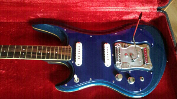 エレキギター レフティ グヤトーンシャープファイブ青1969年 (楽器