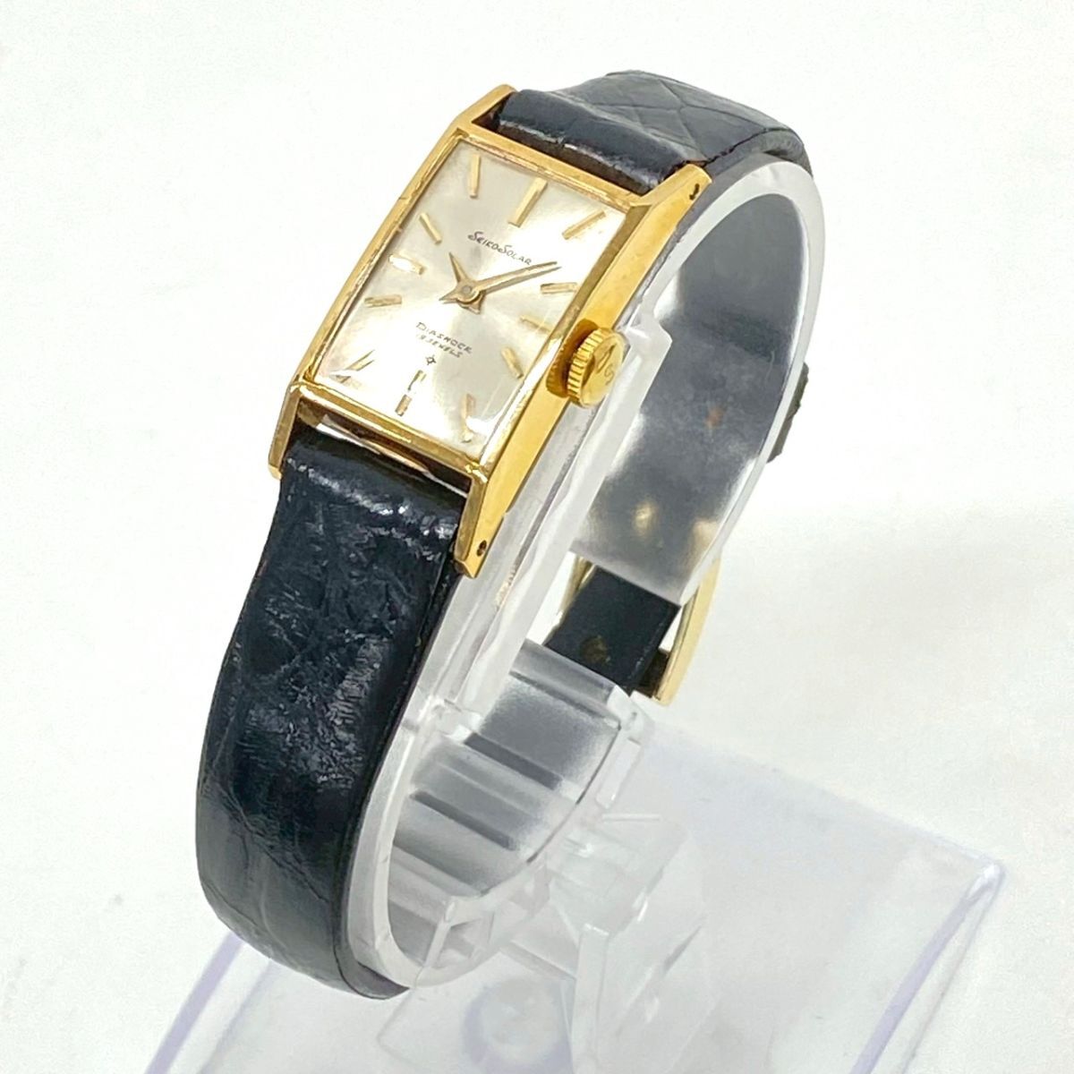 ha4256-1 801 SEIKO セイコー SOLAR ソーラー DIASHOCK 19石 589 14K