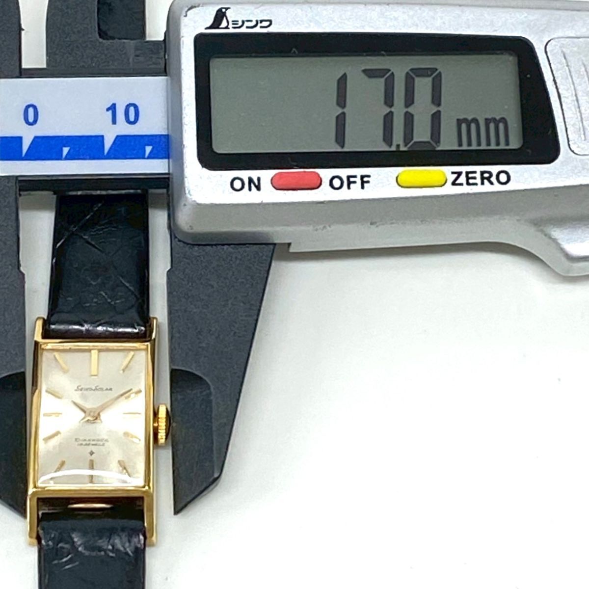 ha4256-1 801 SEIKO セイコー SOLAR ソーラー DIASHOCK 19石 589 14K