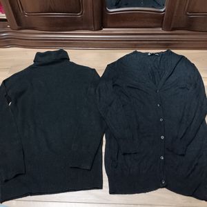 神戸レタス　タートルニット　カーディガン　ロング　M