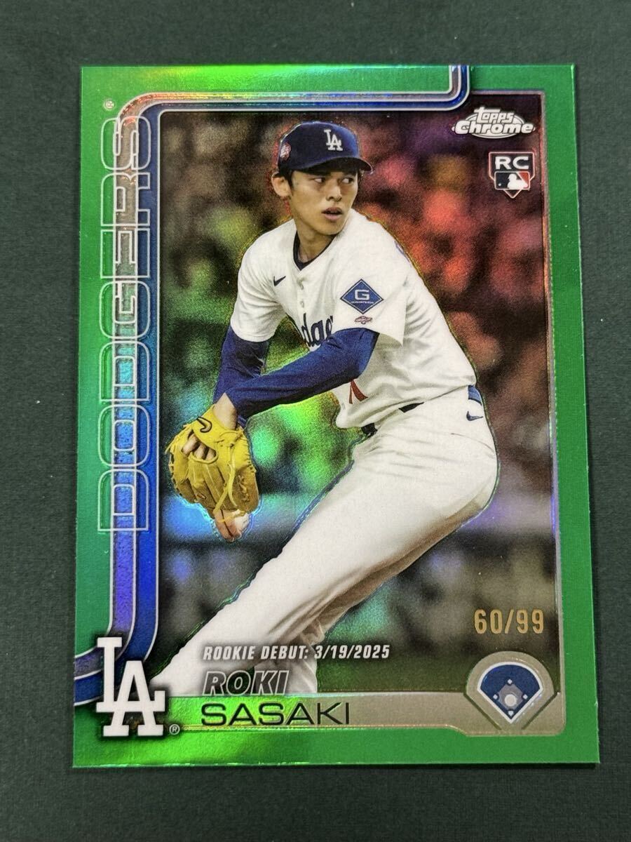 佐々木朗希（ドジャース）2026 Topps Chrome Black Roki Sasaki Orange