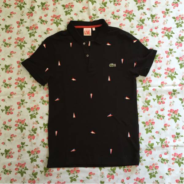 ラコステLACOSTE Live 黒ポロシャツ