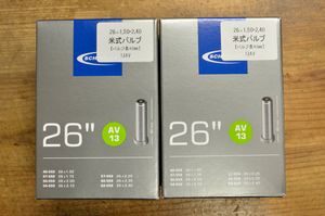 ２本セット　SCHWALBE　26ｘ1.5～2.4　米式　40mm　13AV　MTB/シュワルベ/アメリカンバル