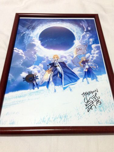 Fate/Grand Order セイバー 武内崇サイン入り複製画 TYPE-MOON