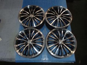 【青森発】中古 アルミ ホイール 社外 MANARAY VERTEC 17x7J 4H PCD 114.3 オフセット不