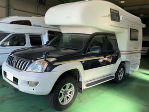 【超希少】ランドクルーザー プラド キャンピング 車検R9.11☆家庭用エアコン／大容量リ