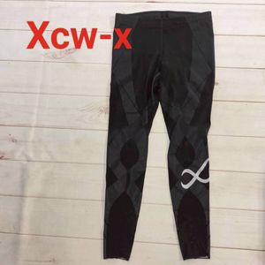 美品 高機能 CW-X ワコール メンズ スポーツタイツ ロング レギンス ブラック ストレッチ