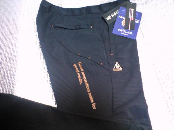 QG8428◆黒◆新品le coq sportif◆ルコックｗ88◆小雨対応パンツ