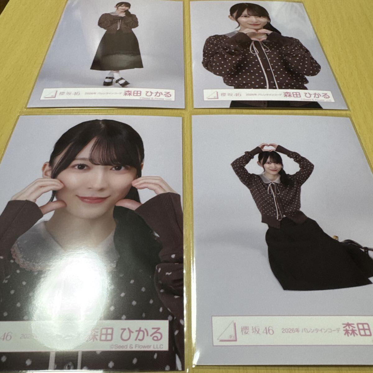 櫻坂46 森田ひかる【 2026年 バレンタインコーデ 】ランダム生写真