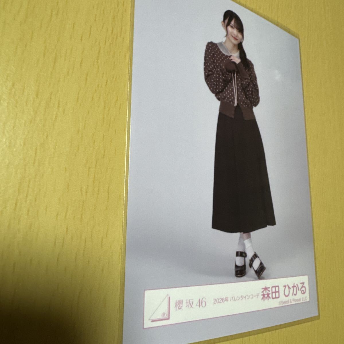 櫻坂46 森田ひかる【 2026年 バレンタインコーデ 】ランダム生写真