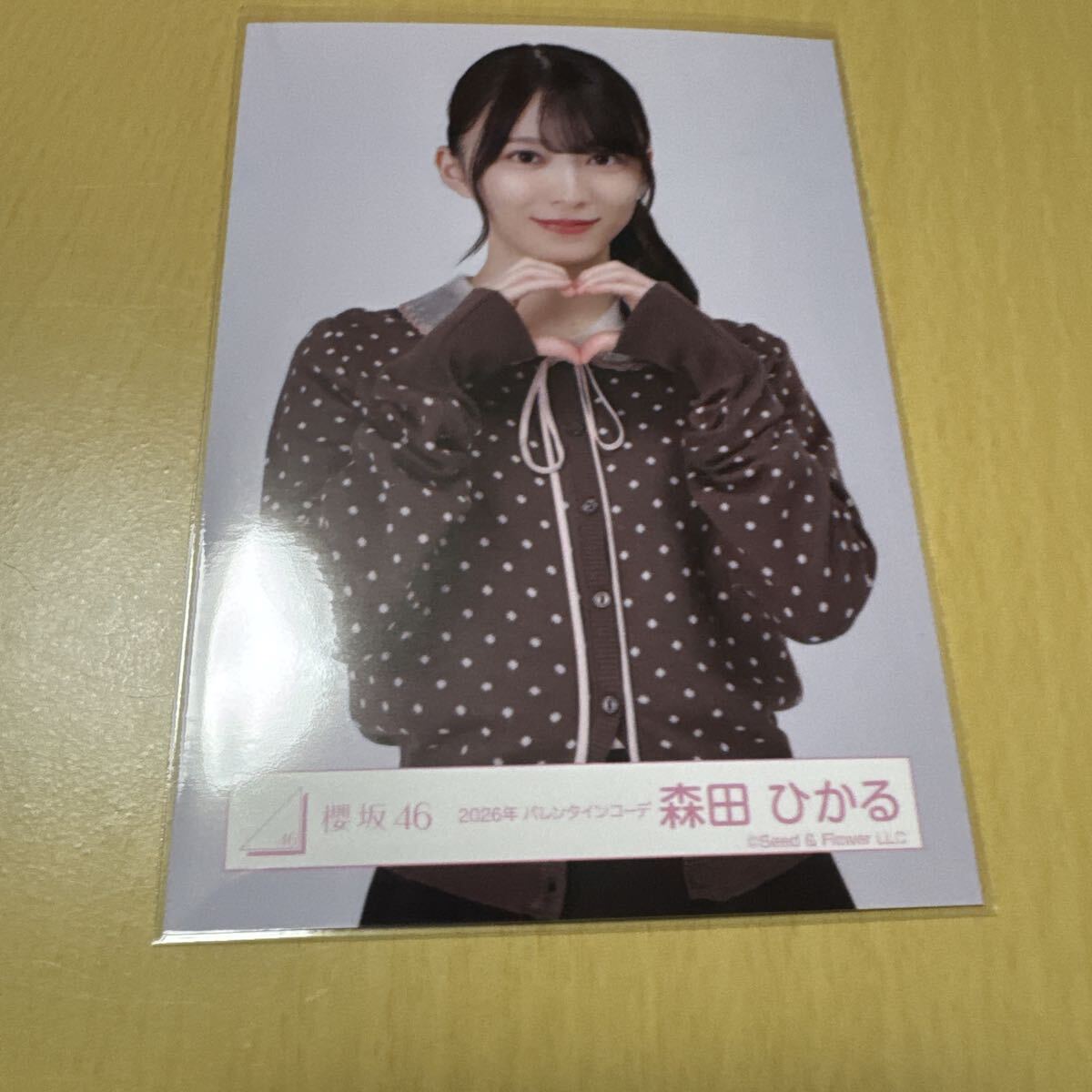 櫻坂46 森田ひかる【 2026年 バレンタインコーデ 】ランダム生写真