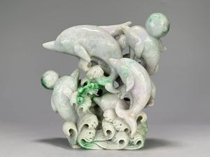 中国 置物 翡翠のYahoo!オークション(旧ヤフオク!)の相場・価格を見る