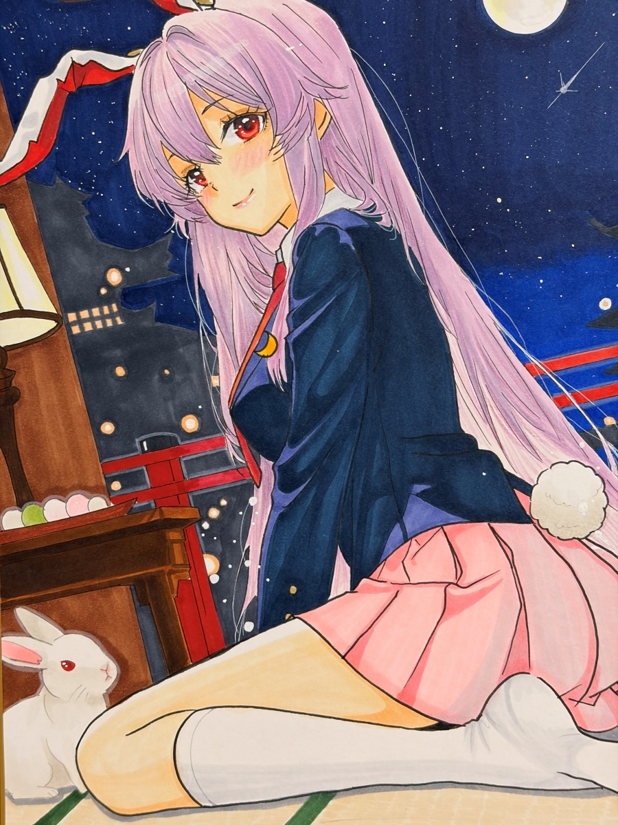 大色紙 同人 手描きイラスト / 東方Project 鈴仙・優曇華院・イナバ
