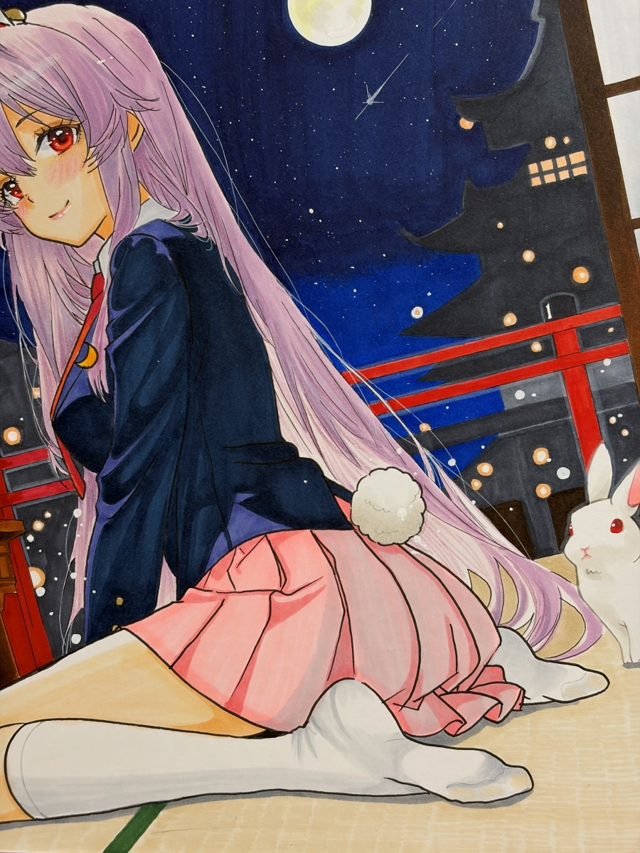 大色紙 同人 手描きイラスト / 東方Project 鈴仙・優曇華院・イナバ