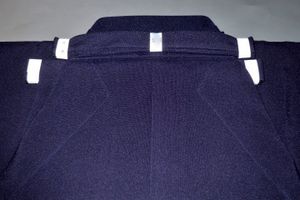 【男物弓道用馬乗り袴】21～28号の9サイズ 紺ポリエステル 弓道用袴・弓道着 拾