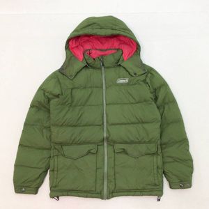 ■Coleman コールマン フード付き ダウンジャケット メンズ サイズL ナイロン オリーブグ